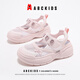 ABC KIDS童鞋女童夏季鏤空框子鞋兒童運(yùn)動(dòng)鞋中大童鞋子3230 粉色  34