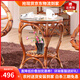 家友福 印尼進(jìn)口天然真藤椅子茶幾三件套組合 陽(yáng)臺(tái)客廳休閑桌椅 真藤轉(zhuǎn)椅 真藤茶幾