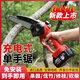 德國(guó)原裝進(jìn)口無(wú)刷鋰電充電電鋸手提式戶外電鏈鋸家用鋸手持電動(dòng)鋸 6寸【2電1鏈】+收納箱