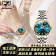 金仕盾女士手表名牌正品2025新款品牌防水全自動(dòng)機(jī)械表女世界十大名表 鋼帶間藍(lán)女
