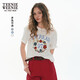 Teenie Weenie小熊T恤女2025年夏季新款清新活力甜美刺繡圓領(lǐng)短袖T恤上衣女