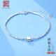 老銀匠碎銀子手鏈s925銀女時(shí)尚百搭愛心送女友情人節(jié)禮物碎銀幾兩銀手串