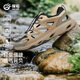探拓（TECTOP）休閑溯溪鞋25春夏洞洞鞋戶外運動登山徒步?jīng)鲂?男款褐灰色/經(jīng)典黑 39