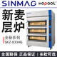 浩博SINMAG新麥烤箱商用SK系列電烤爐新款SKZ-623HG紅外線(xiàn)加熱三層六盤(pán)大容量烘焙層爐大玻璃門(mén)甜品店 SKZ-633HG（三層九盤(pán)）