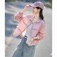 尚靜甜美花邊外套26年夏新輕薄蕾絲拼接寬松遮陽外套女 粉色  M