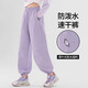 NICKYBABY女童運動(dòng)套裝兒童夏季短袖速干衣羽毛球服訓練網(wǎng)球衣服女大童長(cháng)褲 16275紫色 120 cm
