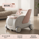 康貝星（KINGBEIXING）嬰兒學(xué)步車手推車多功能寶寶學(xué)走路收納車周歲玩具禮物 粉色|手推+收納+乘坐+牽引+餐盤
