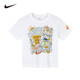 NIKE 耐克童裝印花時(shí)尚短袖T恤2025年夏季男女童柔軟舒適兒童休閑上衣