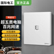國(guó)際電工六類電腦網(wǎng)線插座網(wǎng)絡(luò)網(wǎng)口面板千兆86型暗裝墻壁單口超五類網(wǎng)插 超五類單電腦插座【白色】