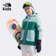 THE NORTH FACE北面童裝Freedom兒童女滑雪服保暖棉服防水|88UG NL1/綠色 160 (XL) （160/76）