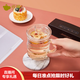 恒福 玻璃泡茶杯茶水分離杯帶過濾耐熱家用辦公室喝茶杯子竹韻三件杯