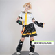 益而思鏡音鈴cos服全套 鏡音雙子周邊鏡音鈴鏡音連公式服COSPLAY漆皮 漆皮鏡音連服飾 L