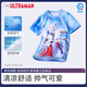 ULTRAMAN奧特曼男童短袖夏季薄款透氣兒童T恤外穿汗衫AHM96154藍(lán)色 130