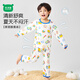 迷你木木屋兒童睡衣春夏季男女童純棉家居服套裝寶寶空調服 彩色汽車(chē) 130cm