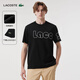 LACOSTE法國鱷魚(yú)男士T恤圓領(lǐng)簡(jiǎn)約舒適休閑運動(dòng)純棉短袖|TH3771 031/黑色 M 4 /175