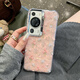掌達人適用華為mate70pro+手機殼女款郁金香防摔mate60硅膠軟殼超薄透明高級感貝殼紋p70保護殼 電鍍鏡框【粉色貝殼紋郁金香單殼】 華為Mate 70Pro