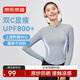京東京造UPF800+女士針織涼感防曬衣運動夾克外套 烏云灰-立領(lǐng)款 M