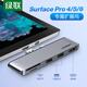 綠聯(lián) 擴(kuò)展塢適用SurfacePro4 5 6筆記本Mini DP轉(zhuǎn)HDMI拓展塢讀卡器分線器 微軟Surface Pro4/5/6拓展塢轉(zhuǎn)接頭