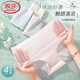浪莎內褲女冰絲無(wú)痕7A級抗菌棉底襠夏季中腰女士三角褲底褲4條裝