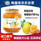 全南韓國進(jìn)口蜂蜜柚子茶1kg 沖飲罐裝原裝濃縮沖調飲料奶茶店專(zhuān)用果醬