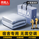 南極人A類(lèi)抗菌冰絲涼席宿舍單人學(xué)生床單90x190cm可水洗兒童空調軟席子 元森條席-點(diǎn)子灰【涼而不冰】 90x200cm冰絲涼席+枕套1只