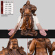 紫銅關(guān)公神像純銅關(guān)二爺武財神家用銅像供奉店鋪客廳公司開(kāi)業(yè)禮品大號 紫銅-48號提刀托寶關(guān)公