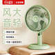 揚子 小臺式風扇辦公室學生宿舍桌面床上用小電風扇插電款床頭小型轉頁扇家用低音大風力可搖頭 綠色【自帶1.3米電源線】左右搖頭
