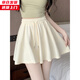 槿城芭蕾風(fēng)褲子女夏季2025新款小個(gè)子高腰垂感a字裙寬松闊腿運動(dòng)短褲 杏色RK15W M (建議95-105斤）
