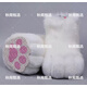 獸頭成品 獸裝全套現(xiàn)貨兒童7到12歲女生福瑞furry漫展可愛無飾品 獸腳白色一雙 下單備注鞋碼
