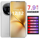歐亞信2025新款正品全新X200Pro曲面屏人臉指紋解鎖全網(wǎng)通智能大屏手機(jī) 黑色（未拆封曲面屏X200 P ro) 512 GB 充電器+數(shù)據(jù)線+耳機(jī)+手機(jī)殼