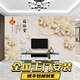 中式電視背景墻壁紙客廳影視墻裝飾墻紙福滿堂壁布8D壁畫定制墻布 熱轉(zhuǎn)印雙宮仿真絲布 定制