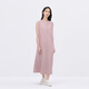無(wú)印良品（MUJI）IDEE 女式 平紋 無(wú)袖連衣裙 女裝裙子25年夏季 連身裙 GA44CC5S 煙熏粉色 L (165/88A)