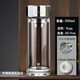 膳魔師（THERMOS）雙層玻璃杯小巧加厚水杯商用車(chē)載便攜防爆耐高溫茶杯 恒路鋼蓋加厚(短網(wǎng)) 350ml