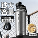 AILUKI日本多飲設(shè)計保冷杯大容量保溫杯男女學(xué)生上學(xué)專用戶外運動水杯騎 冰霜銀【鍍鈦316材質(zhì)/贈杯刷】 1050ML【雙飲口/48H保溫保冷】