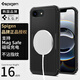 spigen適用蘋果iphone16 E手機殼新款16e防摔保護套男士高級感硅膠軟殼Mag Safe磁吸外殼輕薄不粘指紋 黑色 蘋果16e