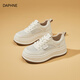 DAPHNE達(dá)芙妮夏季板鞋女厚底透氣輕便百搭休閑鞋2025夏季新款網(wǎng)面增高運(yùn)動(dòng)女鞋 米白 【夏季新款-網(wǎng)面透氣】 37