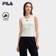FILA 斐樂(lè)官方女子針織背心2025夏新款時(shí)尚簡(jiǎn)約休閑緊身吊帶上衣 云菇白-WT M 165/84A/M