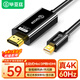 畢亞茲 主動式Mini DP轉(zhuǎn)HDMI2.0轉(zhuǎn)換線1.8米 4k@60hz迷你dp雷電接口微軟蘋果筆記本Mac接電視投影儀