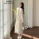 佰藍(lán)嬌法式氣質(zhì)連衣裙女春秋2025新款高級(jí)感白色小香風(fēng)馬甲裙子兩件套裝 白色 S （建議105斤內(nèi)）