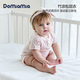 DOMIAMIA嬰兒包屁衣夏季短袖竹纖維新生兒寶寶衣服0-1歲嬰兒服 霧茹粉 【竹纖維涼感 7A抑菌】 90cm