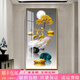 匯品匠藝玄關(guān)裝飾畫現(xiàn)代簡(jiǎn)約輕奢入戶正對(duì)門走廊盡頭掛畫豎版客廳過道壁畫 J款-步步高升 80*160/要黑色框或定制聯(lián)系客服 鋁合金框+烤瓷鑲鉆【金色】