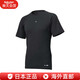 迪桑特（DESCENTE）男士短袖運動T恤速干半袖吸汗透氣緊身服DB5SUD10M  日本直郵 黑色 L 建議大一碼購買
