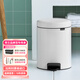 brabantia柏賓士進(jìn)口5L垃圾桶衛(wèi)生間客廳家用廚房臥室高級(jí)帶蓋腳踏式衛(wèi)生桶 清新白【5L】