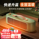粵志斯暖風(fēng)機(jī)桌面便攜式取暖器辦公室用小型迷你輕音電暖器家用小功率800W電暖風(fēng)節(jié)能臺式電暖氣宿舍可用 綠色-800W恒溫發(fā)熱-即開即熱