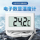 渠辰帶探頭數顯溫度計高精度魚(yú)缸養殖用電子溫度傳感器冰箱空調溫度計 電子溫度計【白色】 2米線(xiàn)+2電池
