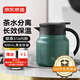 京東京造 保溫壺 家用暖水壺保溫燜茶悶泡熱水瓶 316不銹鋼貓眼綠800ml