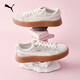 彪馬（PUMA）【厚底鞋】復(fù)古增高松糕鞋女低幫休閑鞋 PLATFORM 366928 米白色-金色-04 38