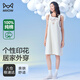貓人（MiiOW）女士睡衣睡裙【純棉親膚透氣】寬松無(wú)袖背心裙休閑可外穿家居服