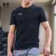 安德瑪（Under Armour）男子運動(dòng)短袖舒適透氣半袖T恤健身訓練服 黑色001 L