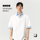 杜小閑 假兩件短袖polo衫男夏季新款襯衫領(lǐng)潮流t恤寬松百搭痞帥半袖體恤 白色 XL [推薦120-140斤]